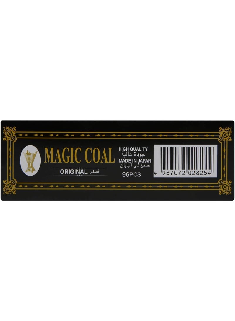 Magic Coal For incense Burner Bakhoor Charcoal - Easy Ignition - (96 Pcs) Silver - Image 3